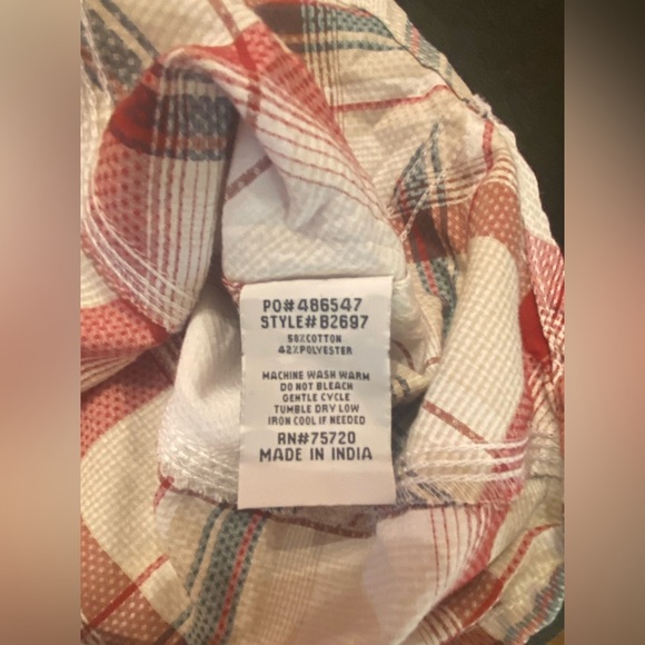 BKE Buckle Mens Plaid Long Sleeve Pearl Snap Up Western Rodeo Shirt Size Small - Picture 7 of 8